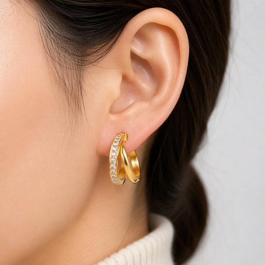 C Hoop Earrings