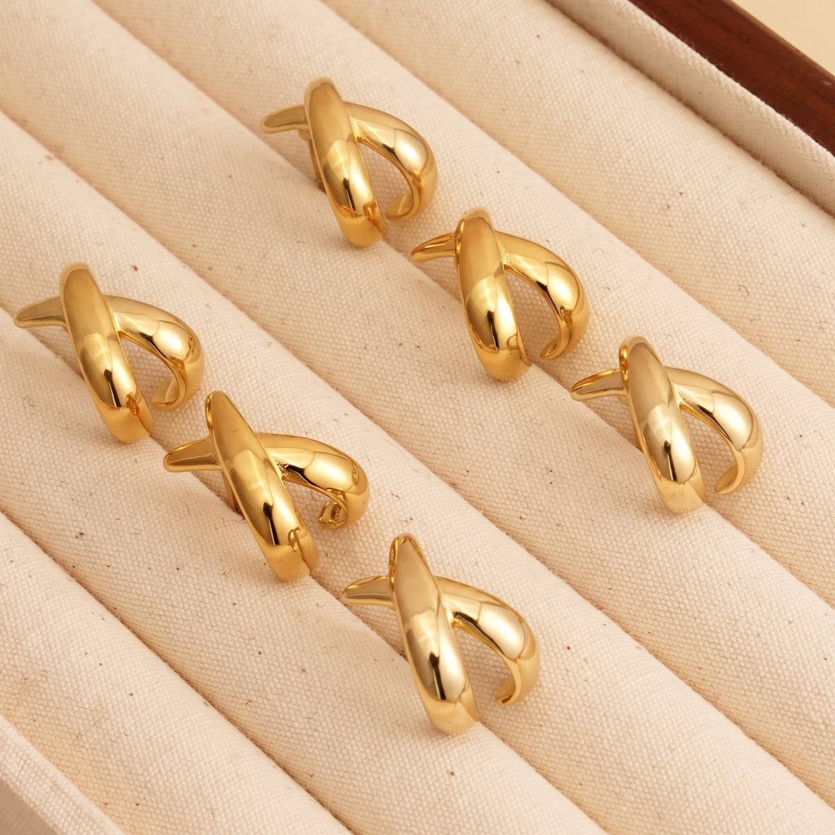 Criss Cross Stud Earrings