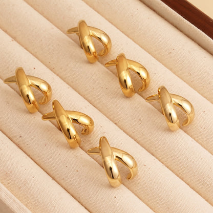 Criss Cross Stud Earrings
