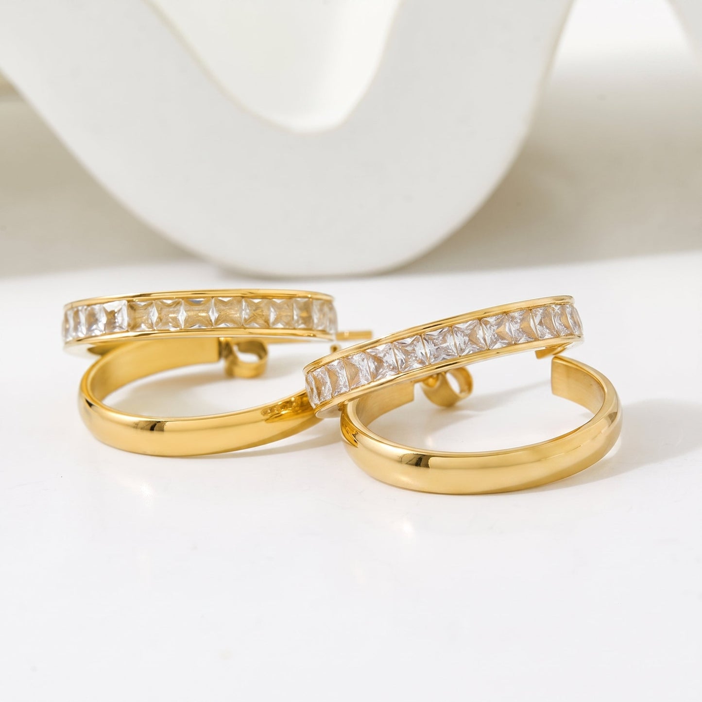 C Hoop Earrings