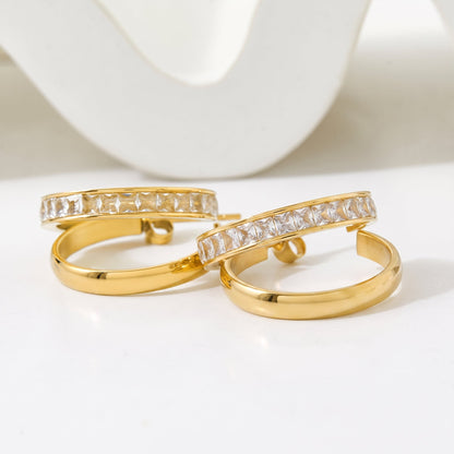 C Hoop Earrings